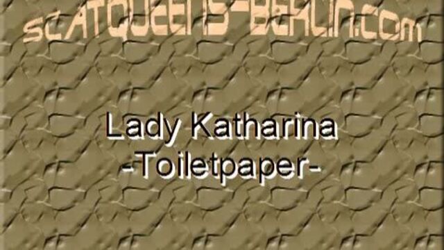 ladykatharina_toiletpaper_scat Scat Porn